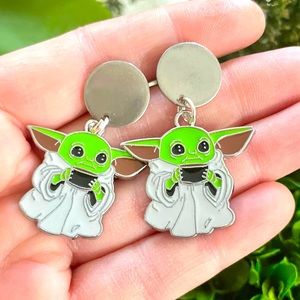 The Child Baby Yoda Inspired Earrings